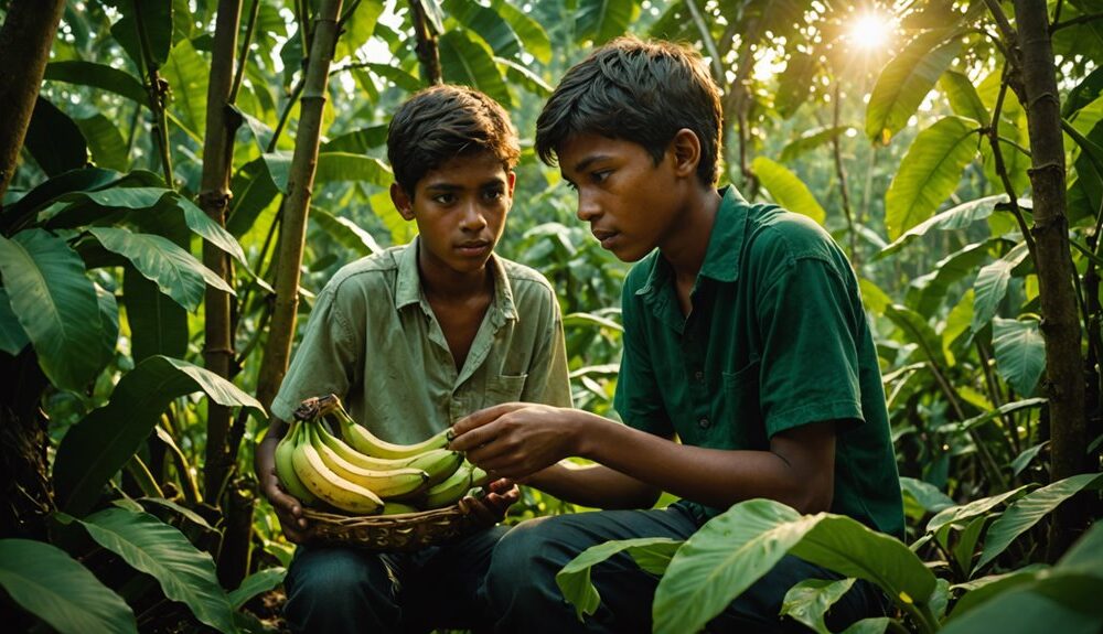 teen steals bananas for sibling