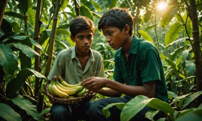 teen steals bananas for sibling