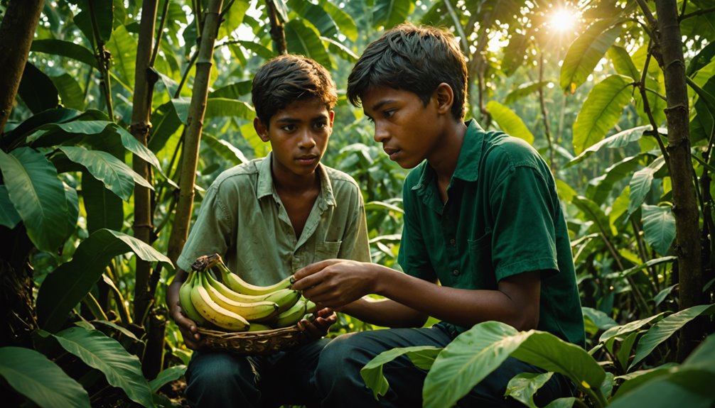 teen steals bananas for sibling