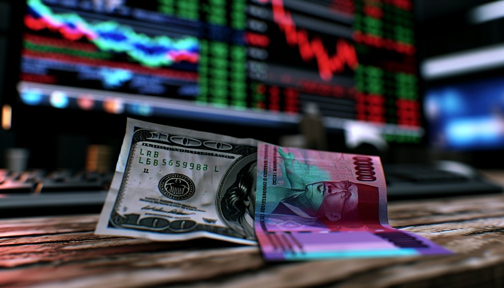 Dolar AS mencapai rekor terendah