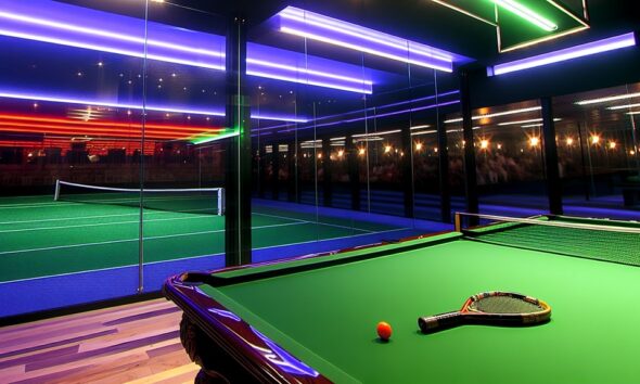 pajak hiburan biliar tenis dikenakan